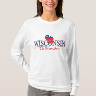 Wisconsin patriotisk T-tröja Tröja