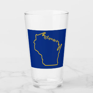 wisconsin Pint Glass Glaskopp