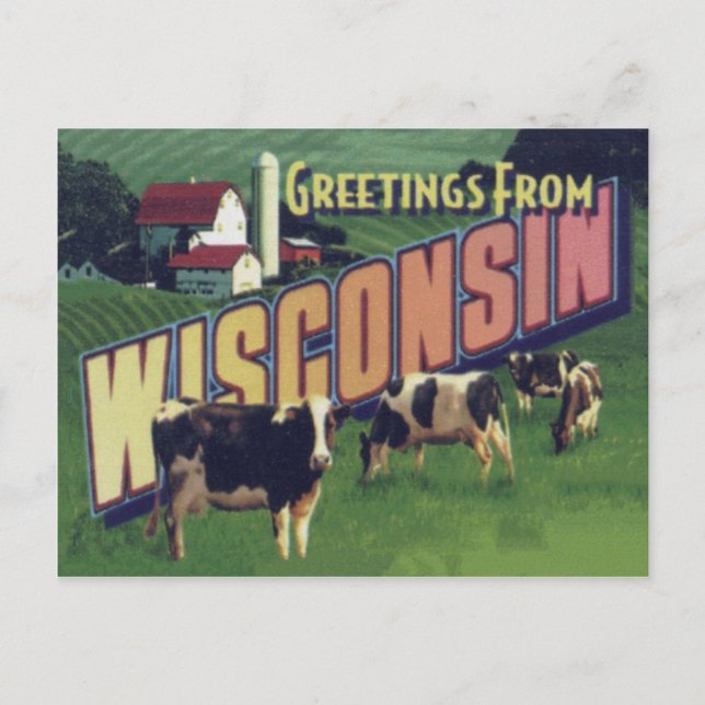 Wisconsin Postkort Vykort (Framsida)