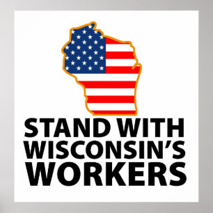 Wisconsin protester poster