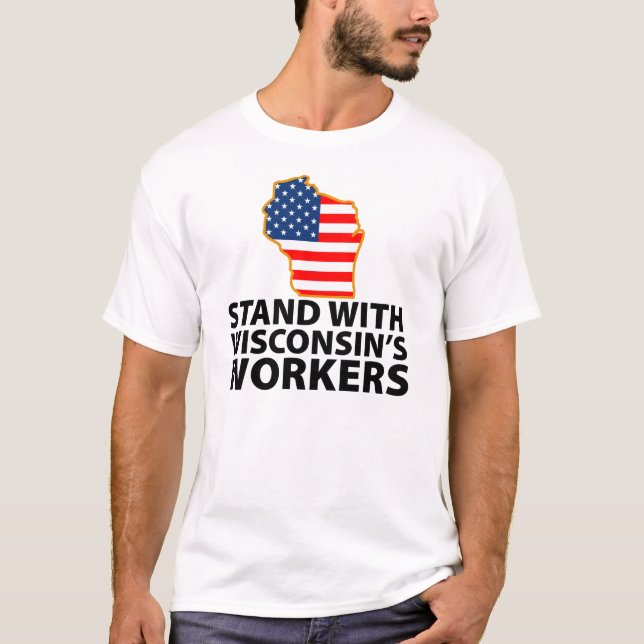 Wisconsin protester t-shirt (Framsida)