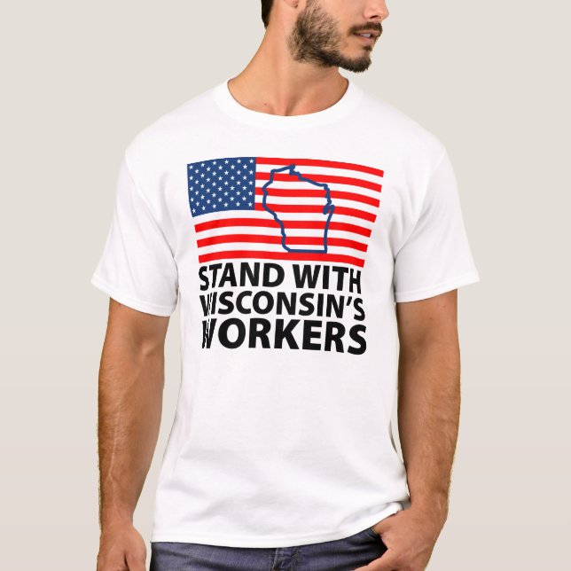 Wisconsin protester tee (Framsida)