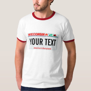 Wisconsin registreringsskylt tröja