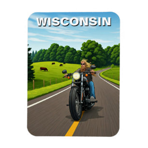 Wisconsin-resa Magnet