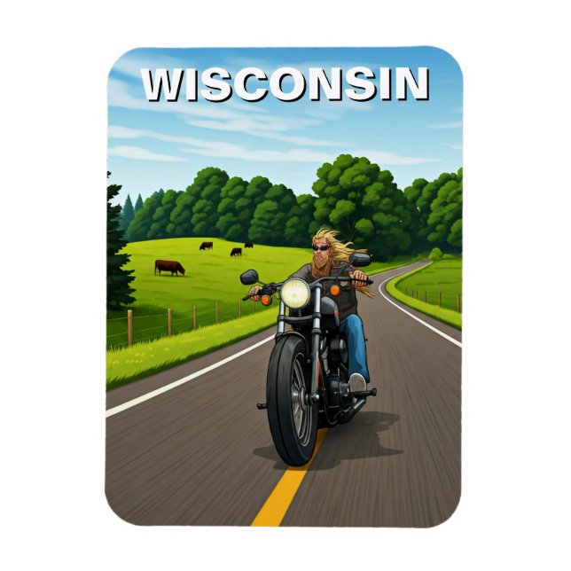 Wisconsin-resa Magnet (Vertikal)