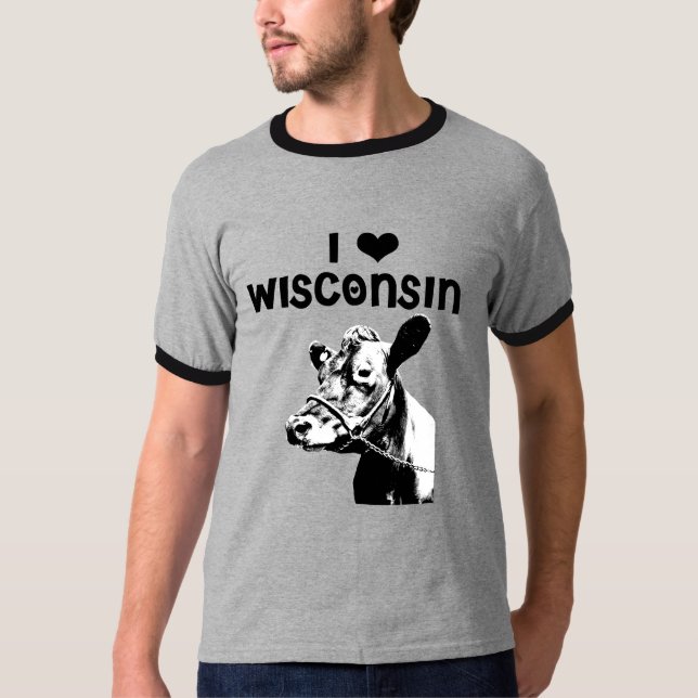 Wisconsin Ringerutslagsplats Tee Shirt (Framsida)