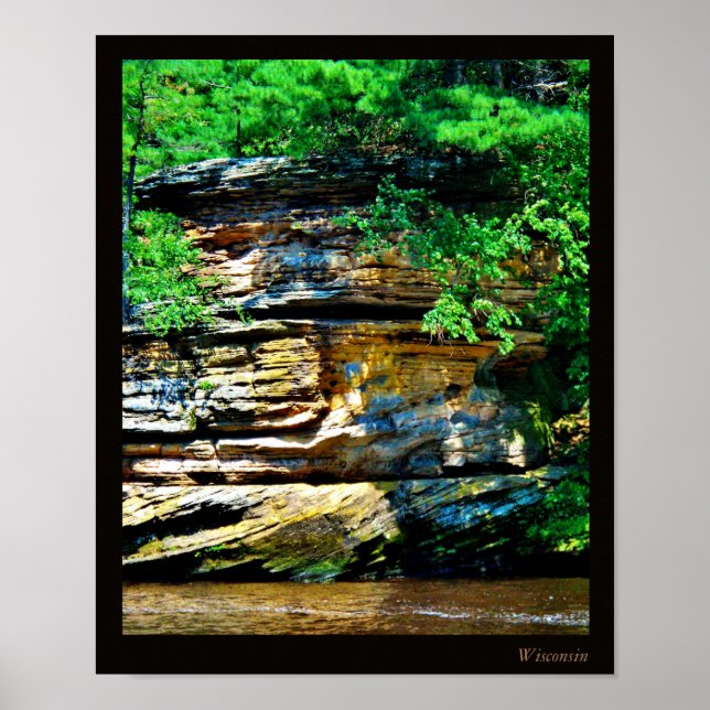 Wisconsin River Sten Poster (Framsidan)