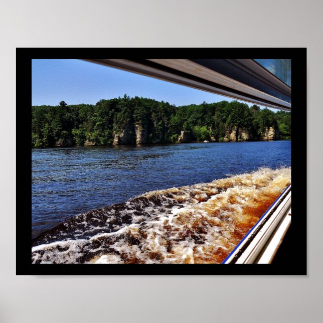 Wisconsin River Vågar Poster (Framsidan)