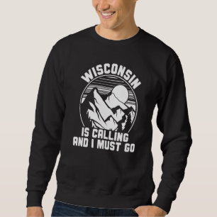 Wisconsin ropar och jag måste åka 1 lång ärmad tröja