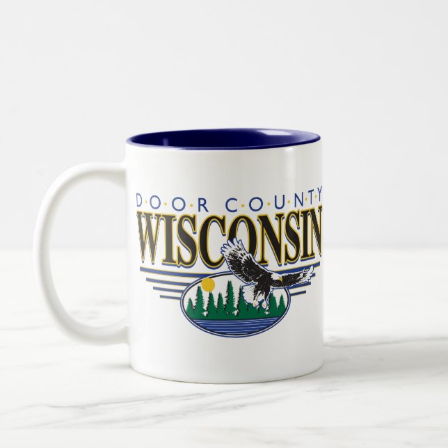 WISCONSIN-SCENE- Två-Tonad MUGG (Vänster)