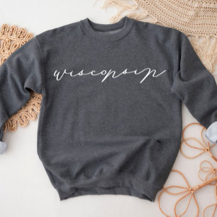 Wisconsin Script State Women's Sweatshirt T Shirt