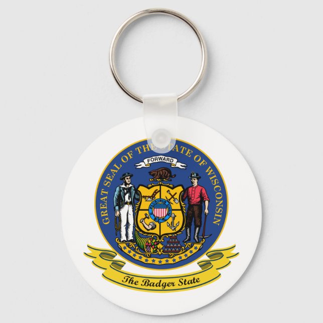 Wisconsin Seal Nyckelring (Framsida)