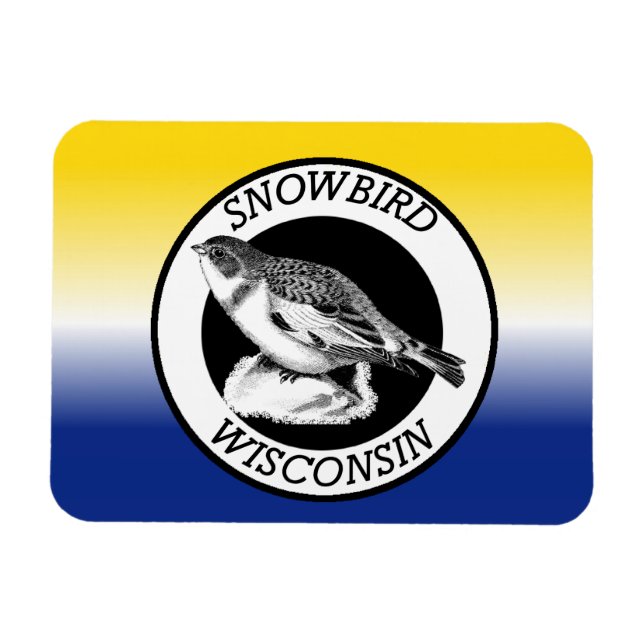 Wisconsin Snowbird Magnet (Horisontell)