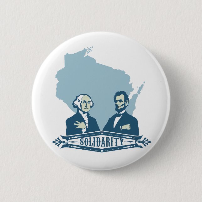 Wisconsin solidaritet knapp (Framsida)