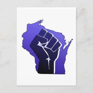 Wisconsin solidaritetnäve vykort