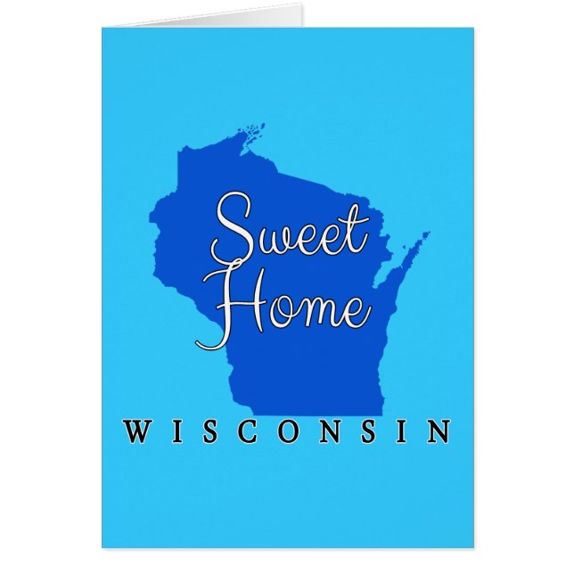 Wisconsin sötsakhem Wisconsin Hälsningskort (Framsidan)