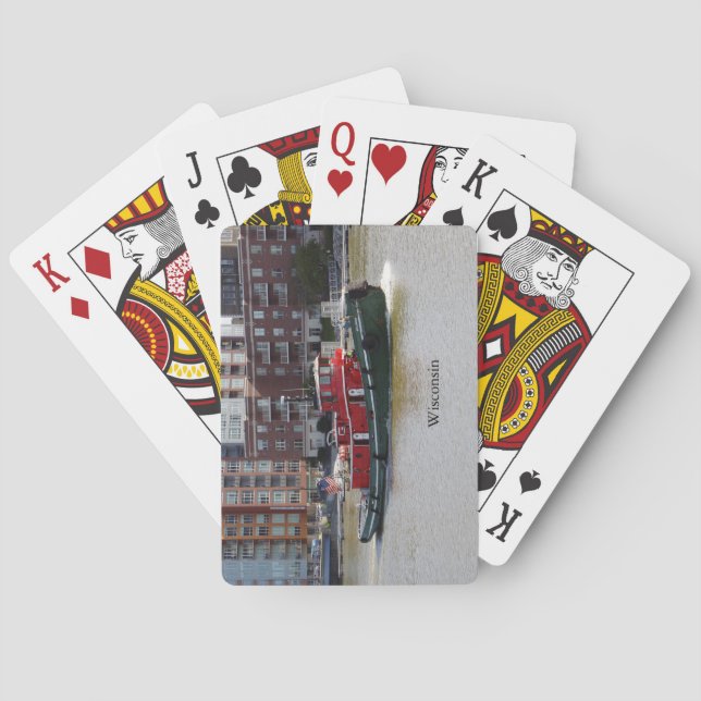 Wisconsin-spelkort Casinokort (Baksidan)