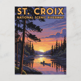 Wisconsin St Croix National Riverway Travel Vykort