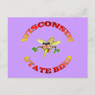 Wisconsin State Bird Vykort