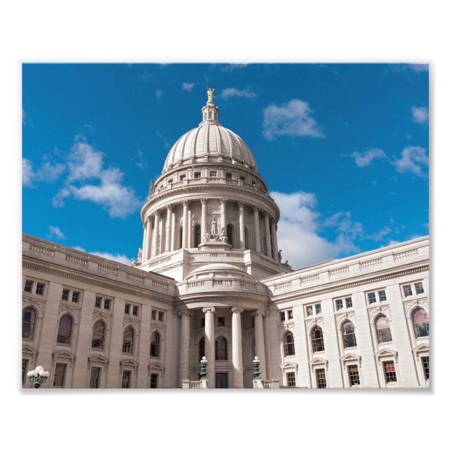Wisconsin State Capitol-byggnaden Fototryck (Framsidan)