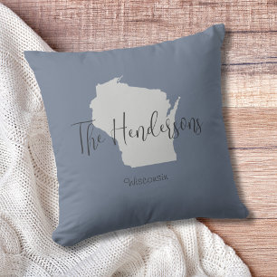 Wisconsin State-disposition Minimal Dekorativ kudd Kudde