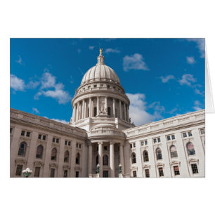 Wisconsin State Huvudstad Byggande OBS Kort