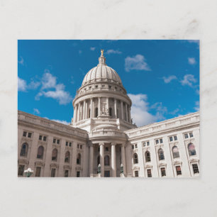 Wisconsin State Huvudstad Byggande Vykort
