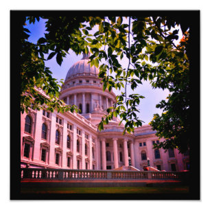 Wisconsin State Huvudstad Fototryck