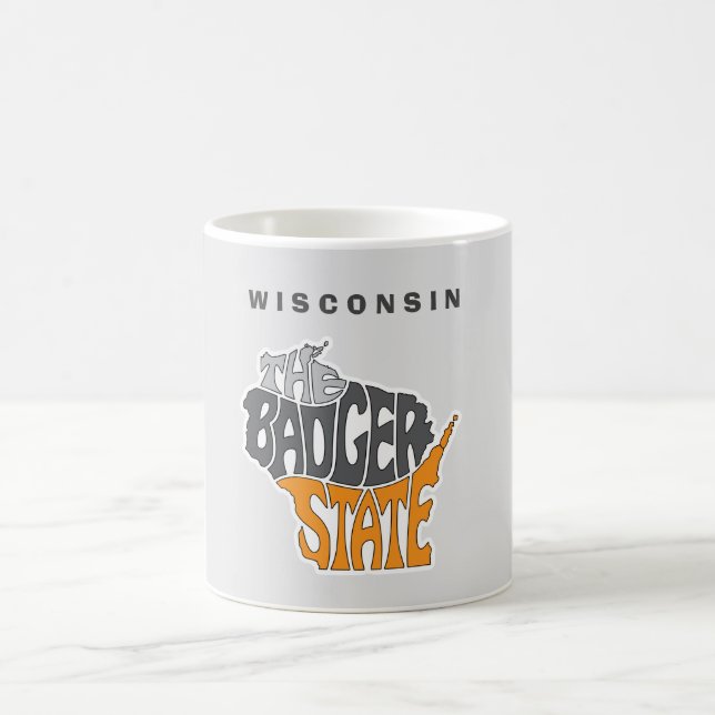Wisconsin State Nickname Ord Art Kaffemugg (Center)