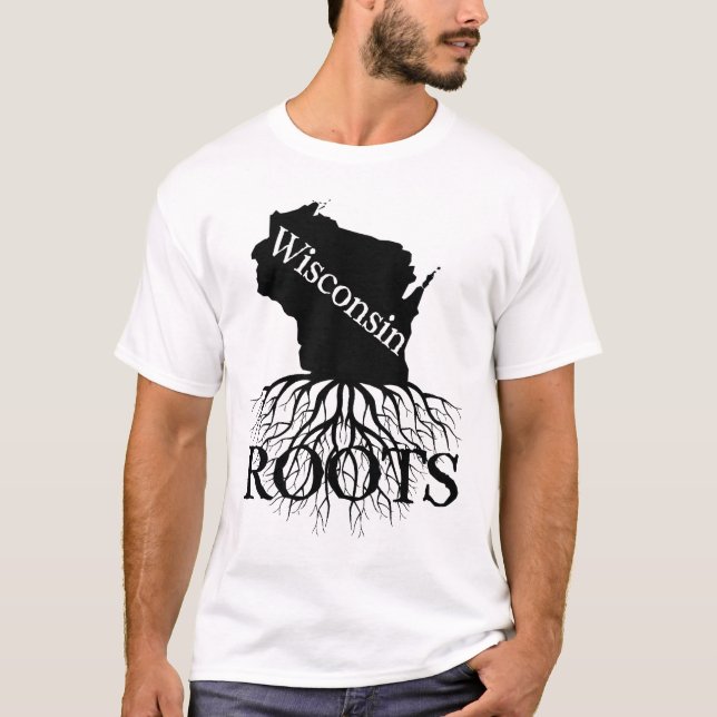 Wisconsin State Roots Women's eller Manar Shirt Tröja (Framsida)