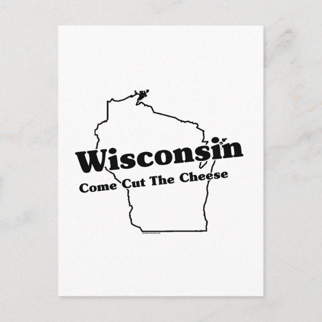 Wisconsin State Slogan Vykort (Framsida)