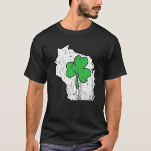 Wisconsin State St Patrick S Day Wisconsin Grönt S T Shirt