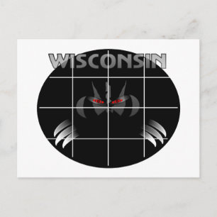 Wisconsin State-symboldesign Vykort