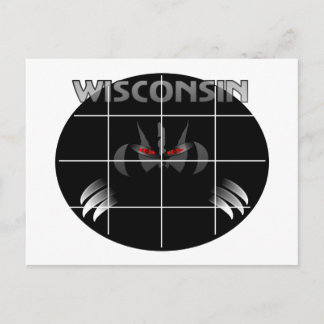 Wisconsin State-symboldesign Vykort