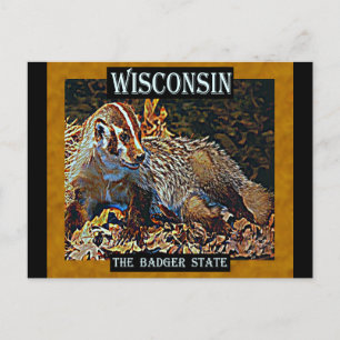Wisconsin State Vykort