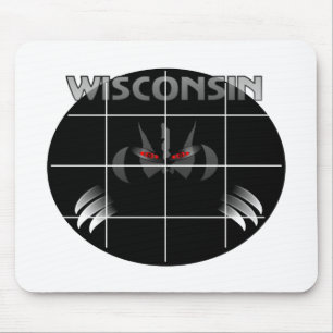 Wisconsin statlig bäverskinndesign musmatta