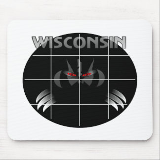 Wisconsin statlig bäverskinndesign musmatta