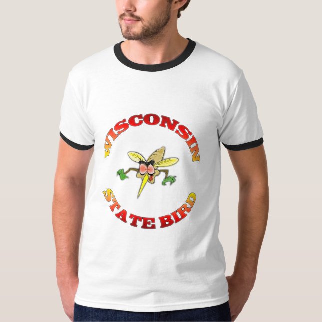 Wisconsin statlig fågel t-shirt (Framsida)