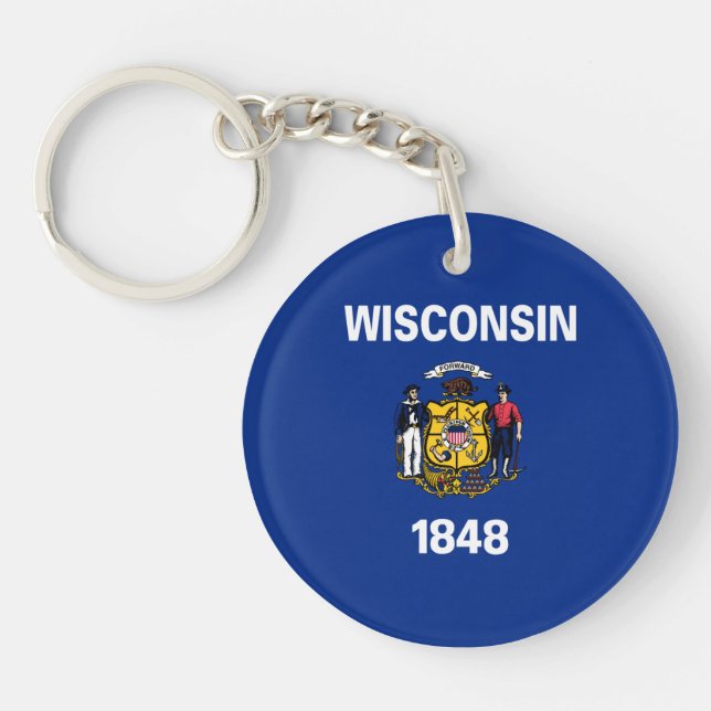 Wisconsin Statlig flagga (Framsidan)