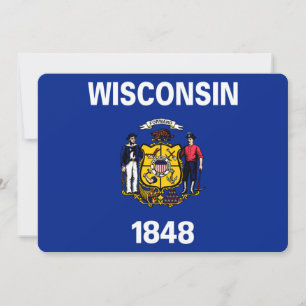 Wisconsin Statlig flagga Design