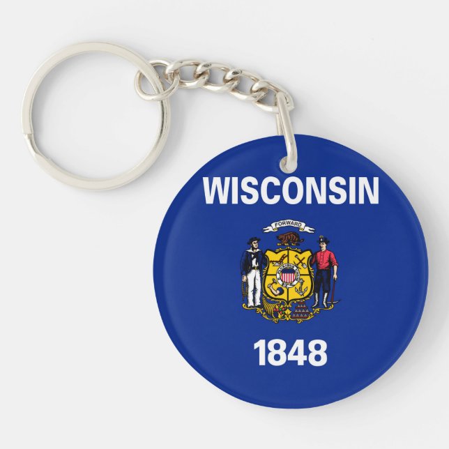 Wisconsin Statlig flagga Design (Framsidan)