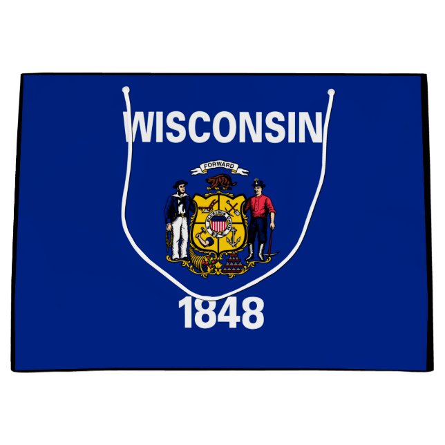 Wisconsin Statlig flagga Design (Framsidan)