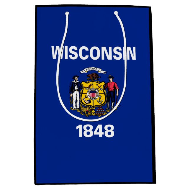 Wisconsin Statlig flagga Design (Framsidan)