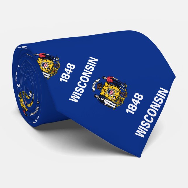 Wisconsin Statlig flagga Slips (Rullad)