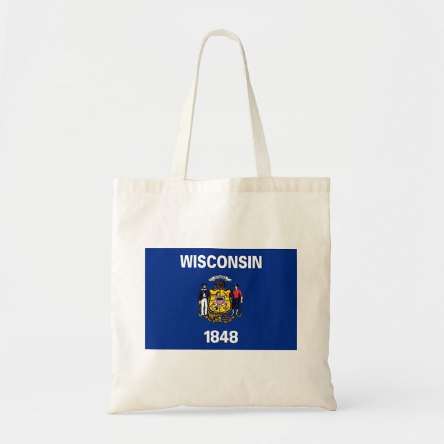 Wisconsin Statlig flagga Tygkasse (Framsidan)