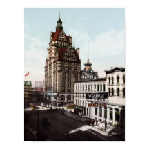 Wisconsin Street in Milwaukee - 1 900 Photochrom