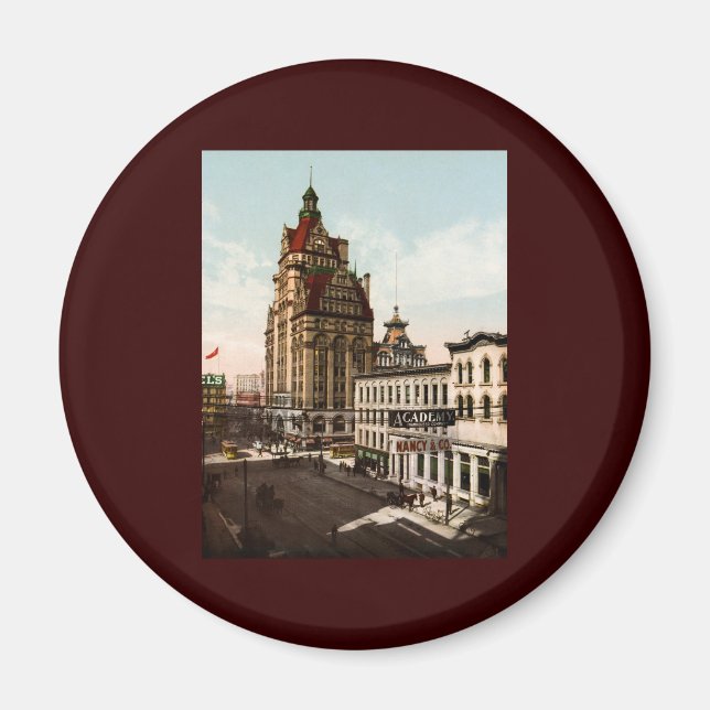 Wisconsin Street Milwaukee Magnet (Framsidan)