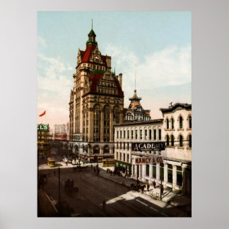 Wisconsin Street Milwaukee Poster