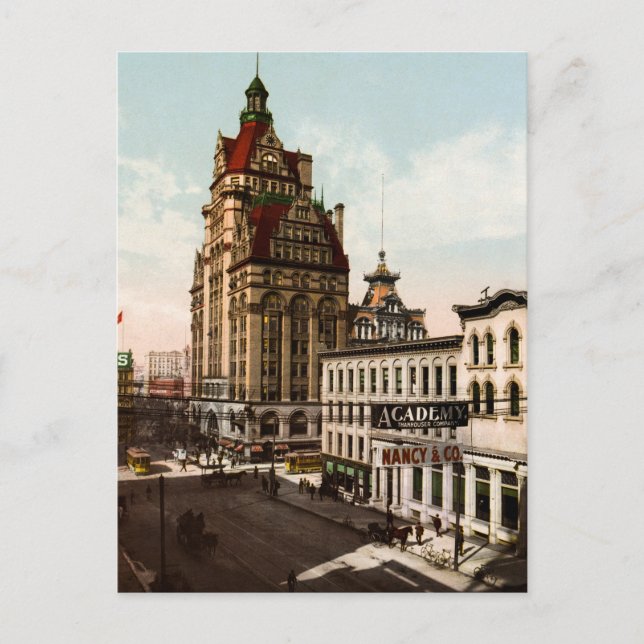 Wisconsin Street Milwaukee Vykort (Framsida)