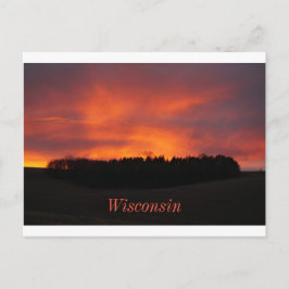 Wisconsin sunset vykort